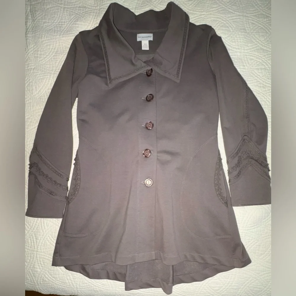 Soft Surroundings Tallulah Embroidered Jacket XS
